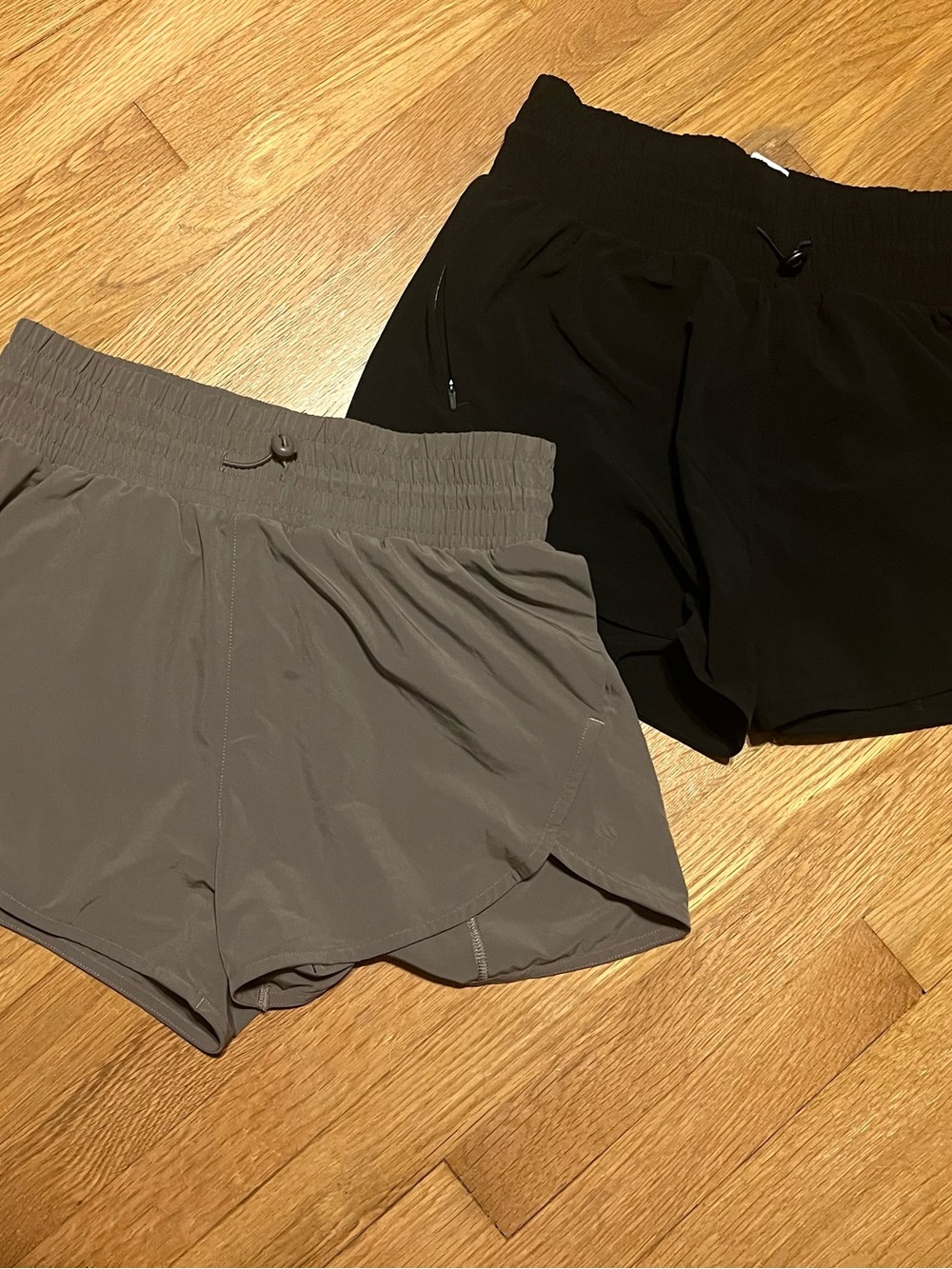 all in motion Black Ribbed Racerback Bra Top (MED) and Shorts (S) Set of (3) - Picture 10 of 16